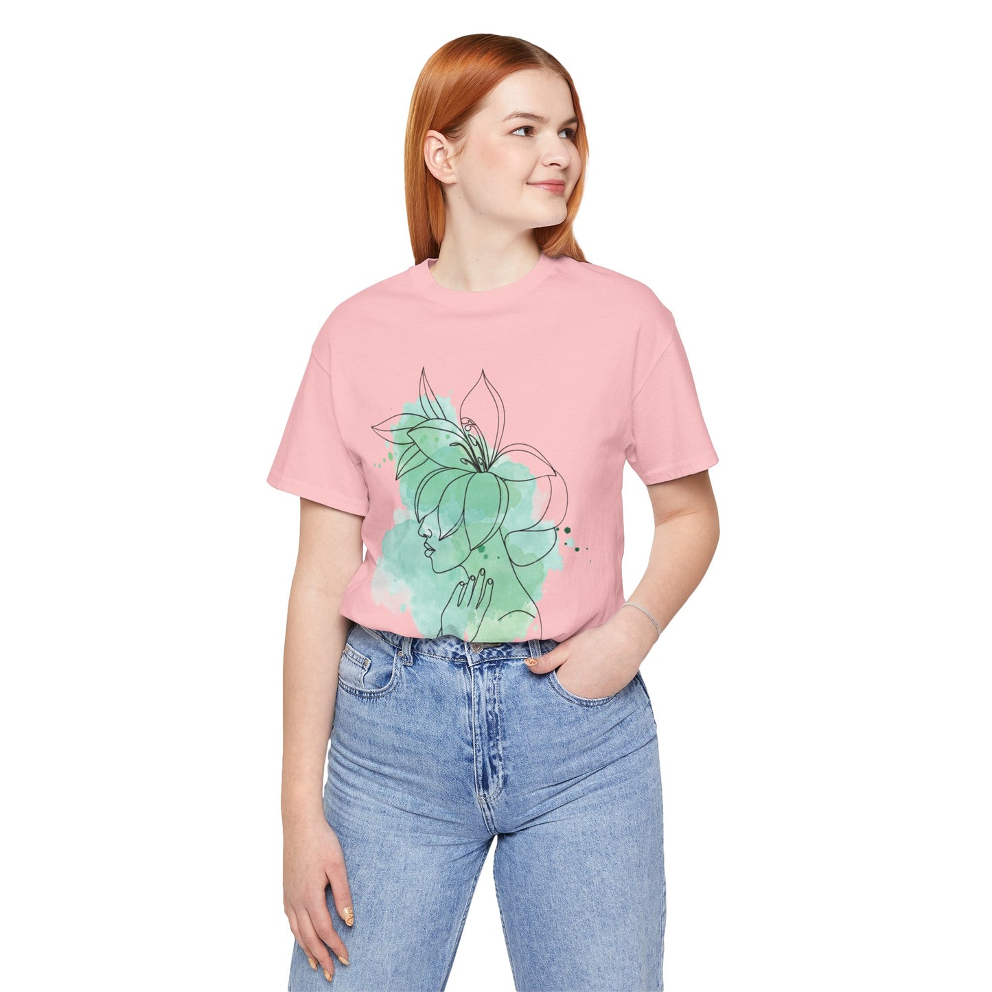 “We Are Like Flowers” Shirt, Floral Watercolor Unisex Tee, Soft Cotton Tee, Casual Gift for Garden Lovers, Nature Inspired Apparel