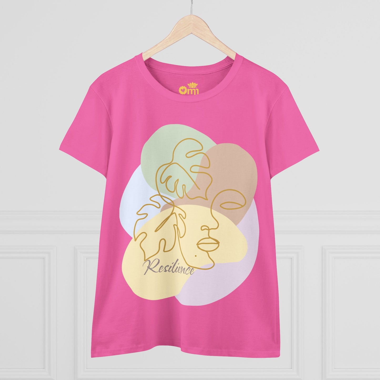 “Resilience” - Women's Midweight Cotton Tee, Inspirational Shirt, Motivational Gift, Casual Wear, Self-Care Apparel, Affirmation Tee