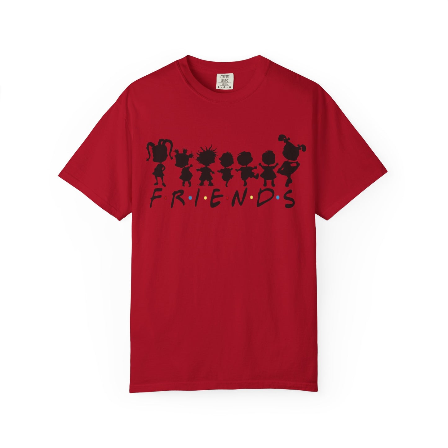 Friends Silhouette T-Shirt — Cute Cartoon Character Crew Tee