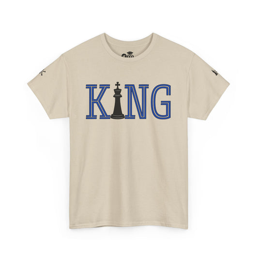 “King Chess” - Unisex Cotton Tee, Chess Lover Shirt, Gift for Gamers, Birthday T-Shirt, Mens Graphic Tee