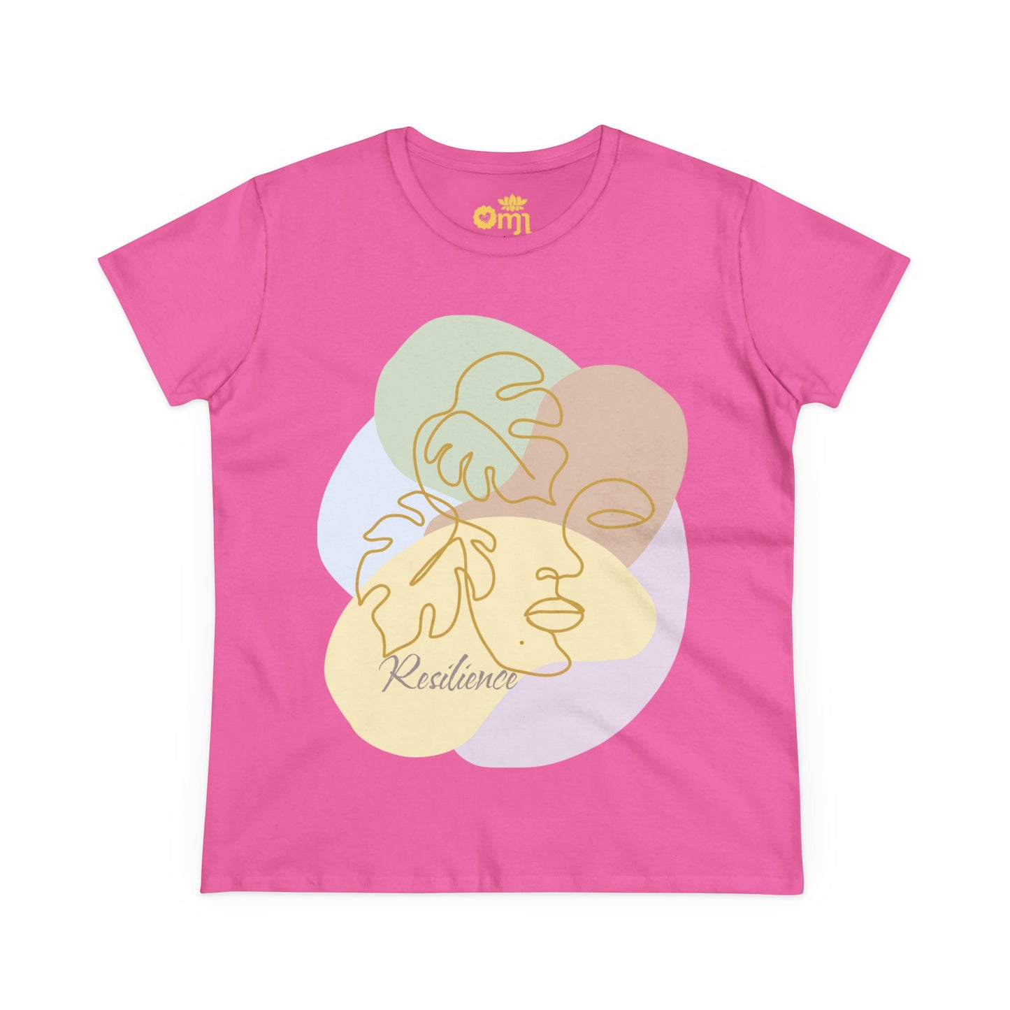 “Resilience” - Women's Midweight Cotton Tee, Inspirational Shirt, Motivational Gift, Casual Wear, Self-Care Apparel, Affirmation Tee