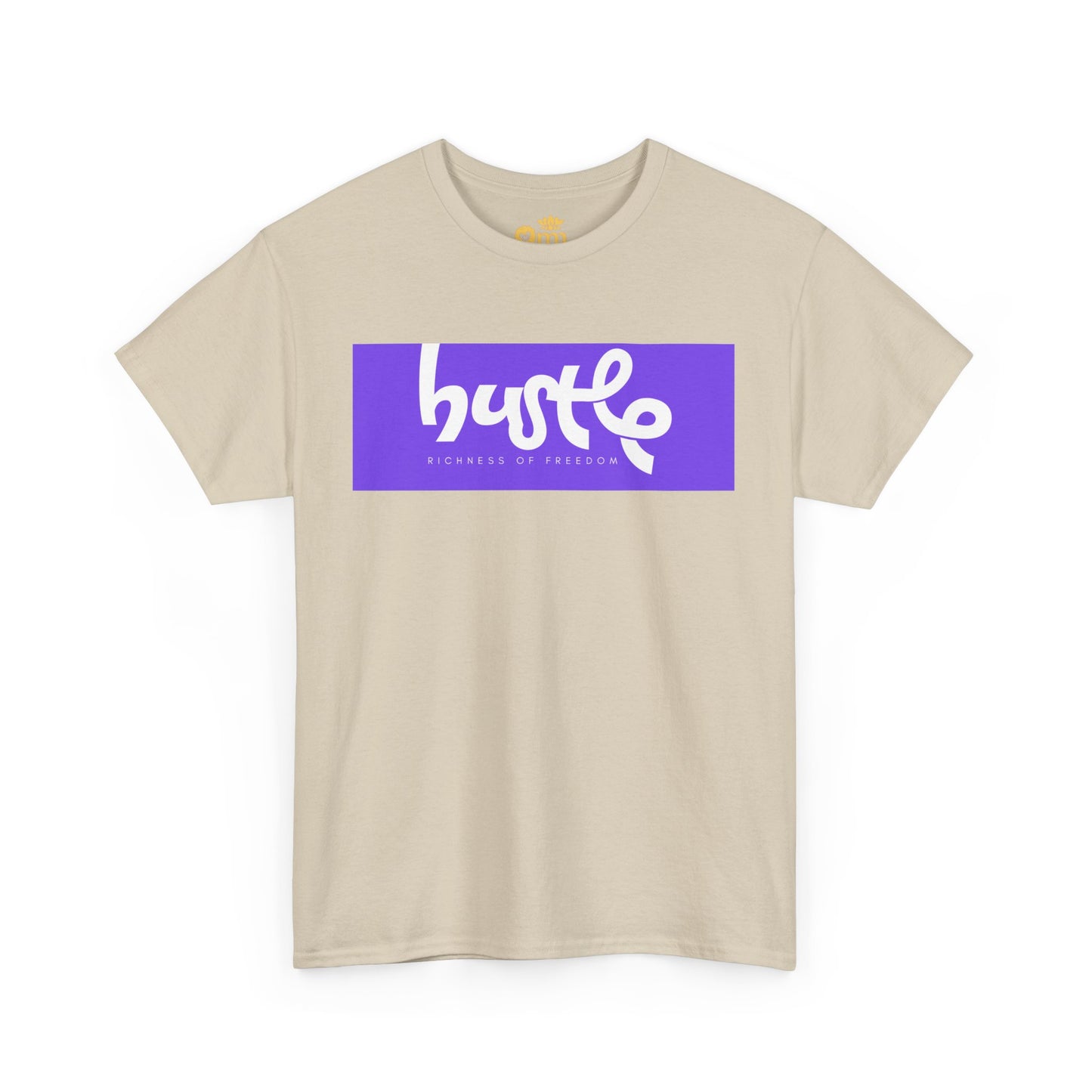 “Hustle • Richness of Freedom” - Unisex Heavy Cotton Tee | Motivational Streetwear, Casual Attire, Gift for Entrepreneurs, Comfortable Everyday Wear