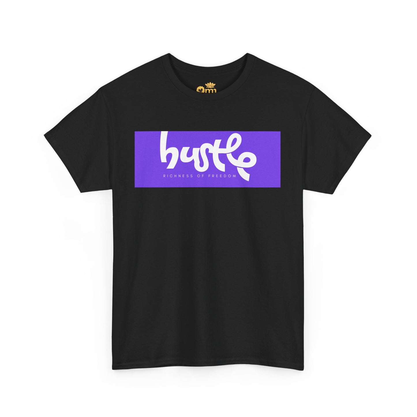 “Hustle • Richness of Freedom” - Unisex Heavy Cotton Tee | Motivational Streetwear, Casual Attire, Gift for Entrepreneurs, Comfortable Everyday Wear
