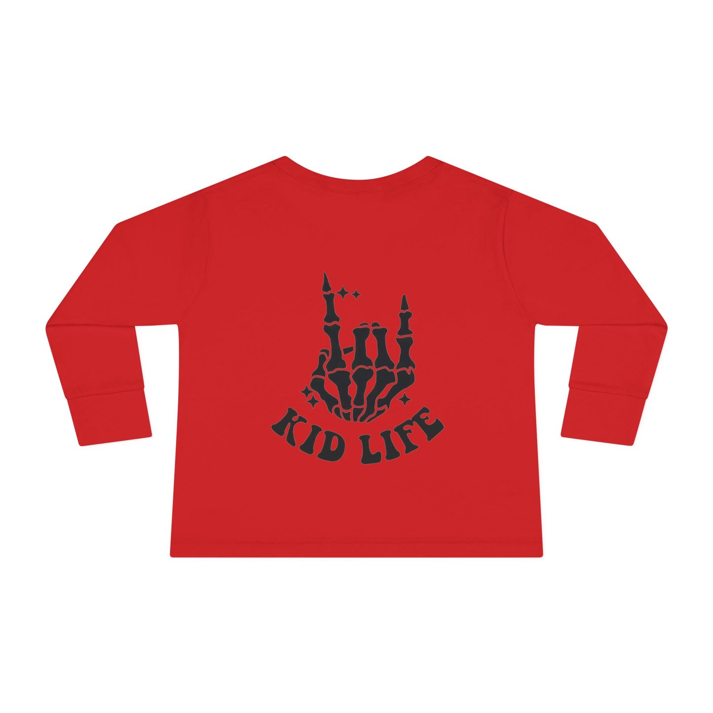 'Kid Life' Skeleton Hand Graphic - Toddler Long Sleeve Tee