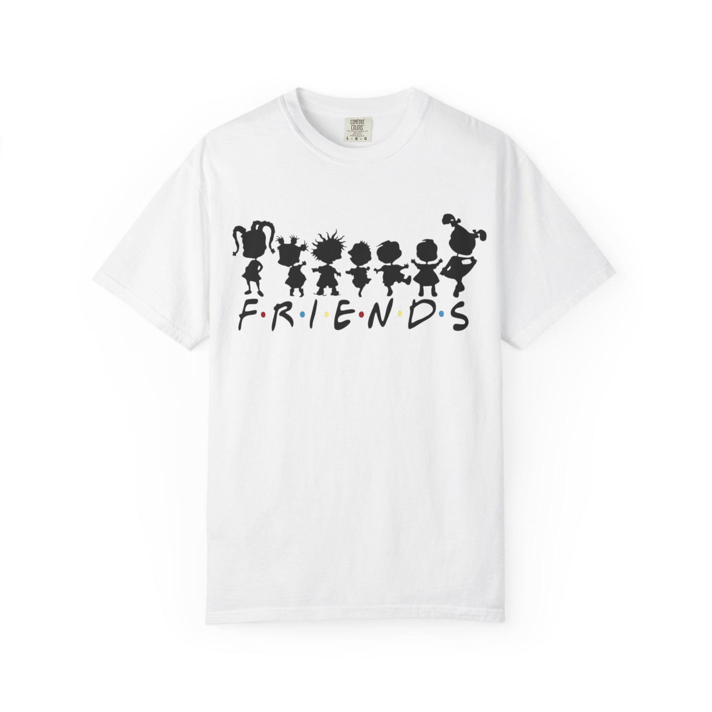 Friends Silhouette T-Shirt — Cute Cartoon Character Crew Tee