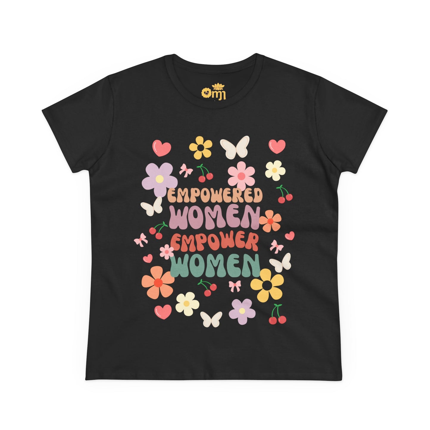 “Empowered Women Tee” - Women's Midweight Cotton Shirt, Feminist Apparel, Gift for Her, Spring Fashion, Positive Vibes