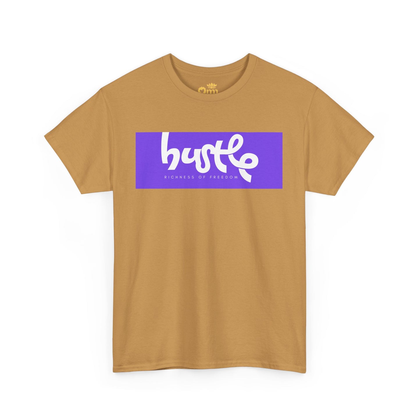 “Hustle • Richness of Freedom” - Unisex Heavy Cotton Tee | Motivational Streetwear, Casual Attire, Gift for Entrepreneurs, Comfortable Everyday Wear
