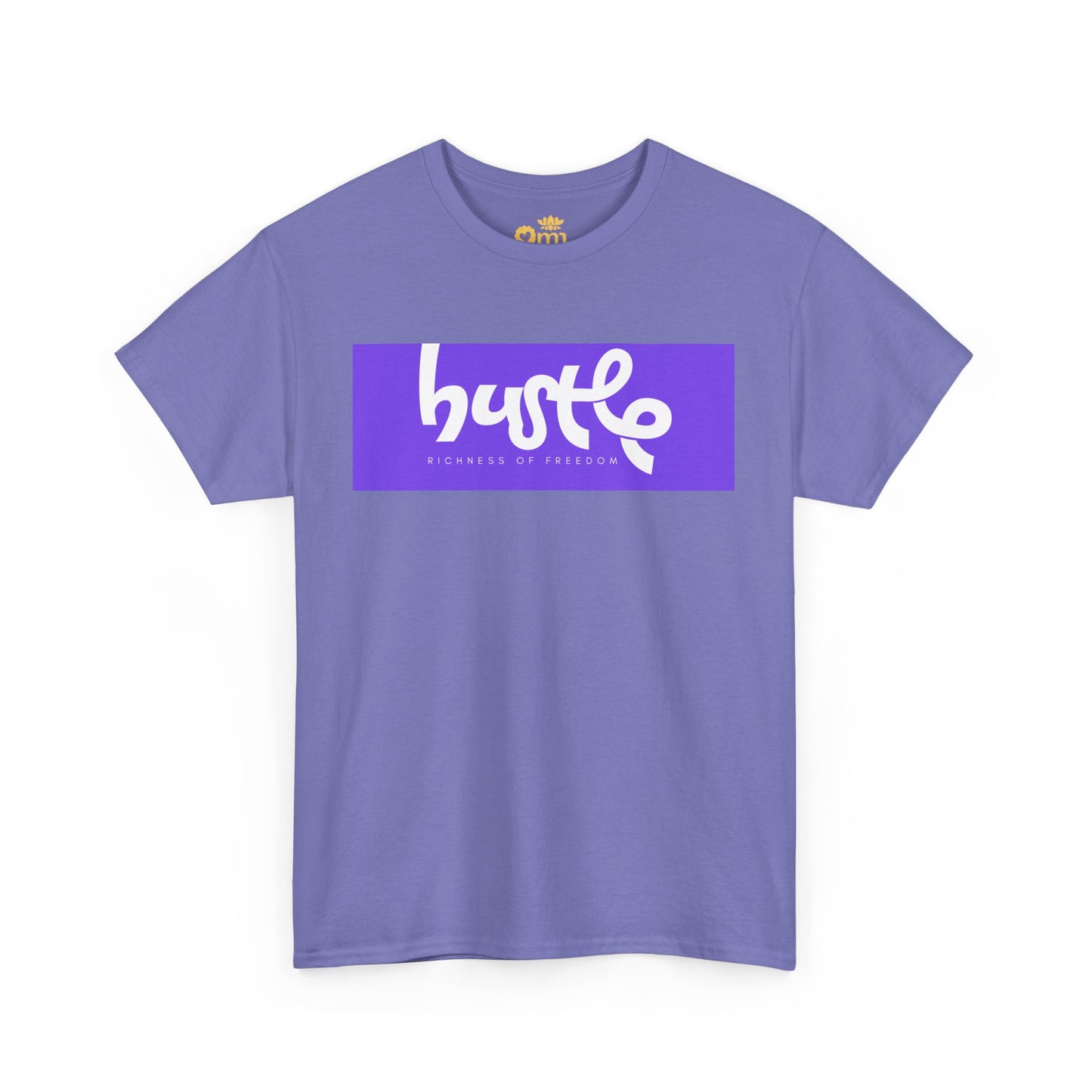 “Hustle • Richness of Freedom” - Unisex Heavy Cotton Tee | Motivational Streetwear, Casual Attire, Gift for Entrepreneurs, Comfortable Everyday Wear