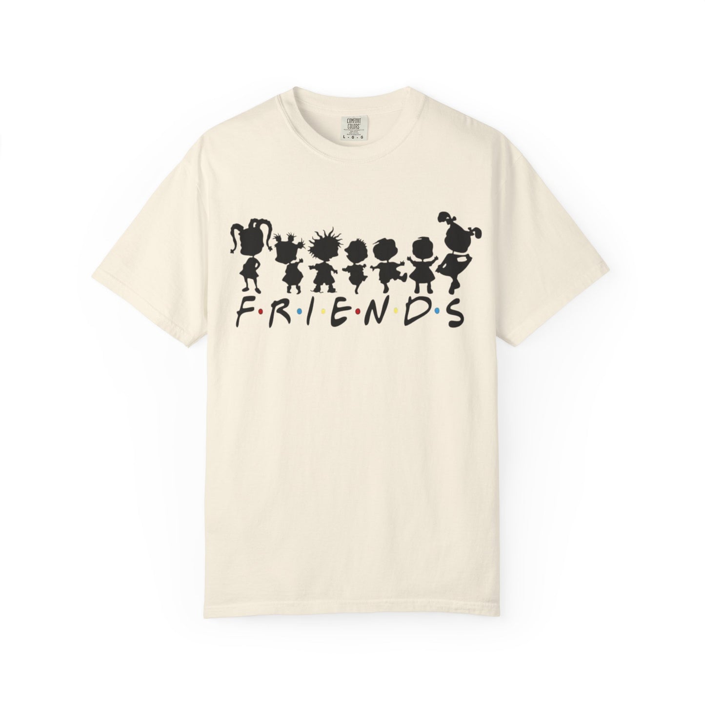 Friends Silhouette T-Shirt — Cute Cartoon Character Crew Tee
