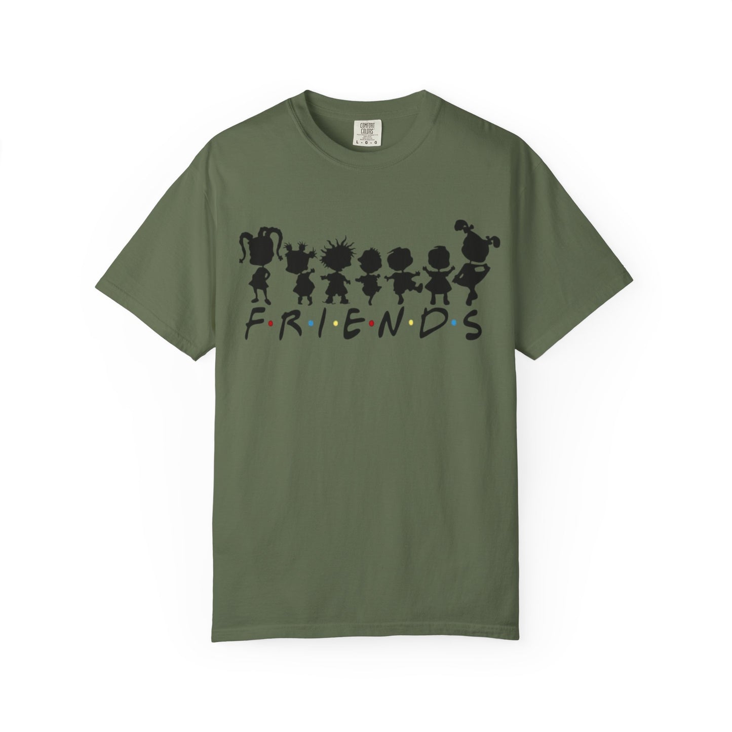 Friends Silhouette T-Shirt — Cute Cartoon Character Crew Tee