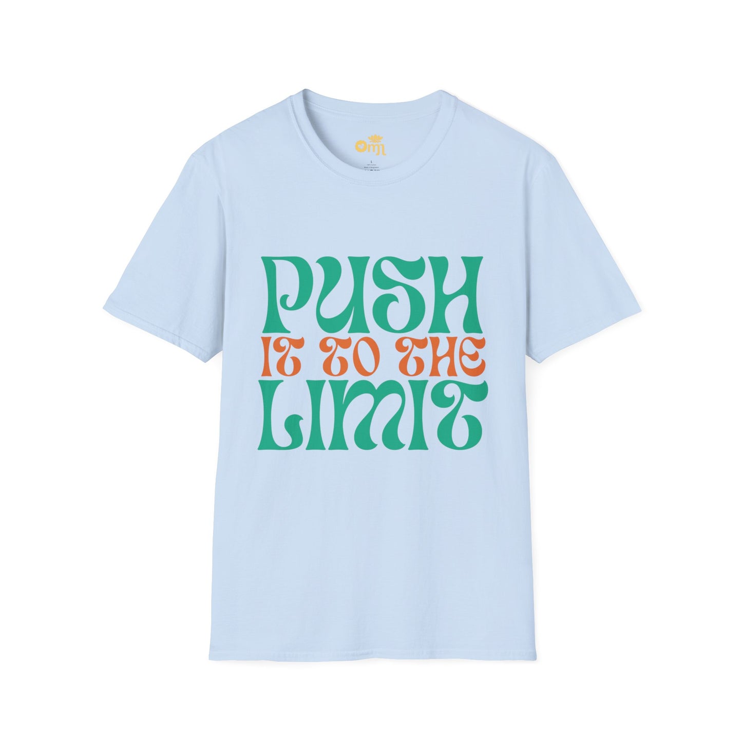 “Push It to the Limit” Motivational Unisex T-Shirt Gym Tee, Gift for Fitness Lovers, Casual Wear, Inspirational Apparel, Sporty Style