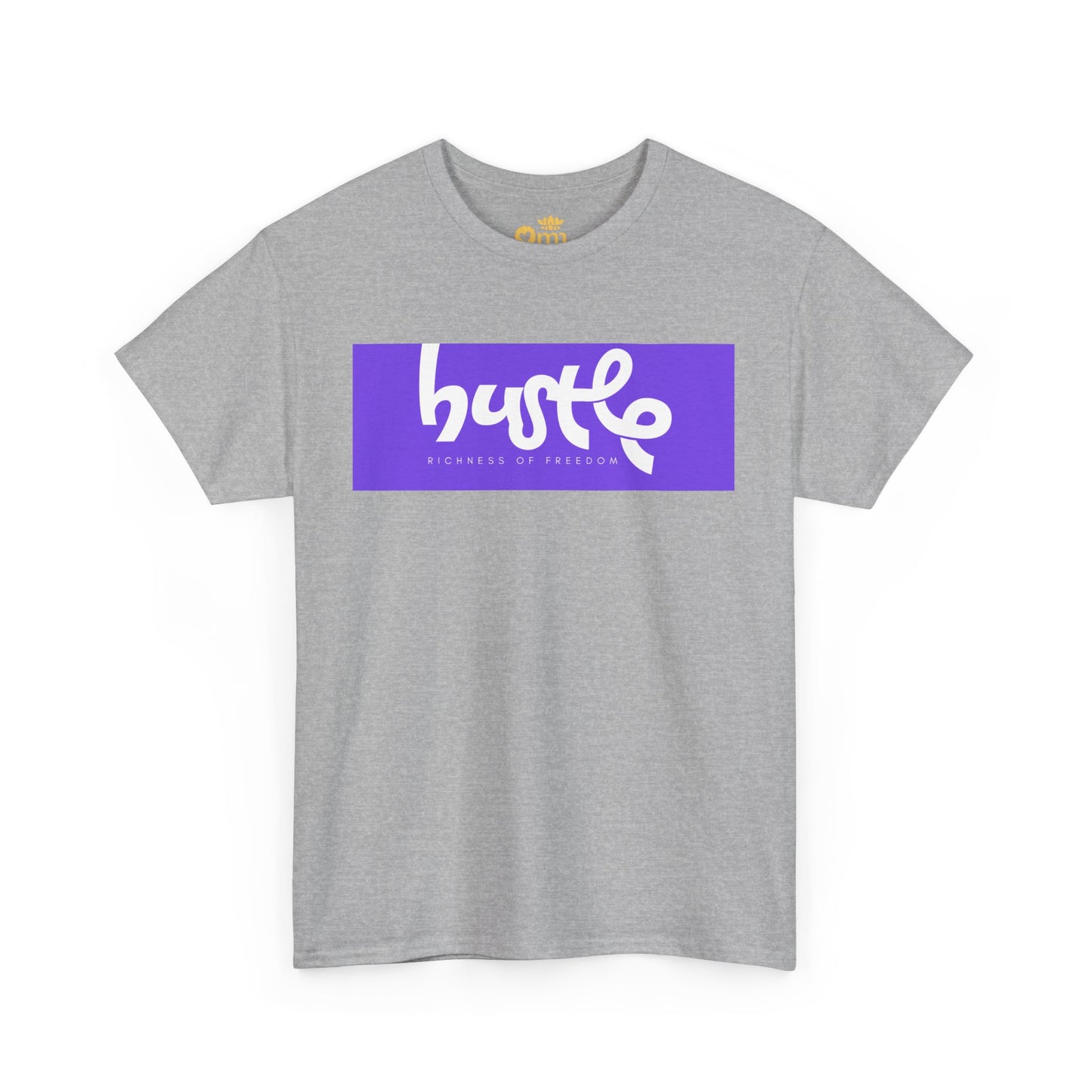 “Hustle • Richness of Freedom” - Unisex Heavy Cotton Tee | Motivational Streetwear, Casual Attire, Gift for Entrepreneurs, Comfortable Everyday Wear