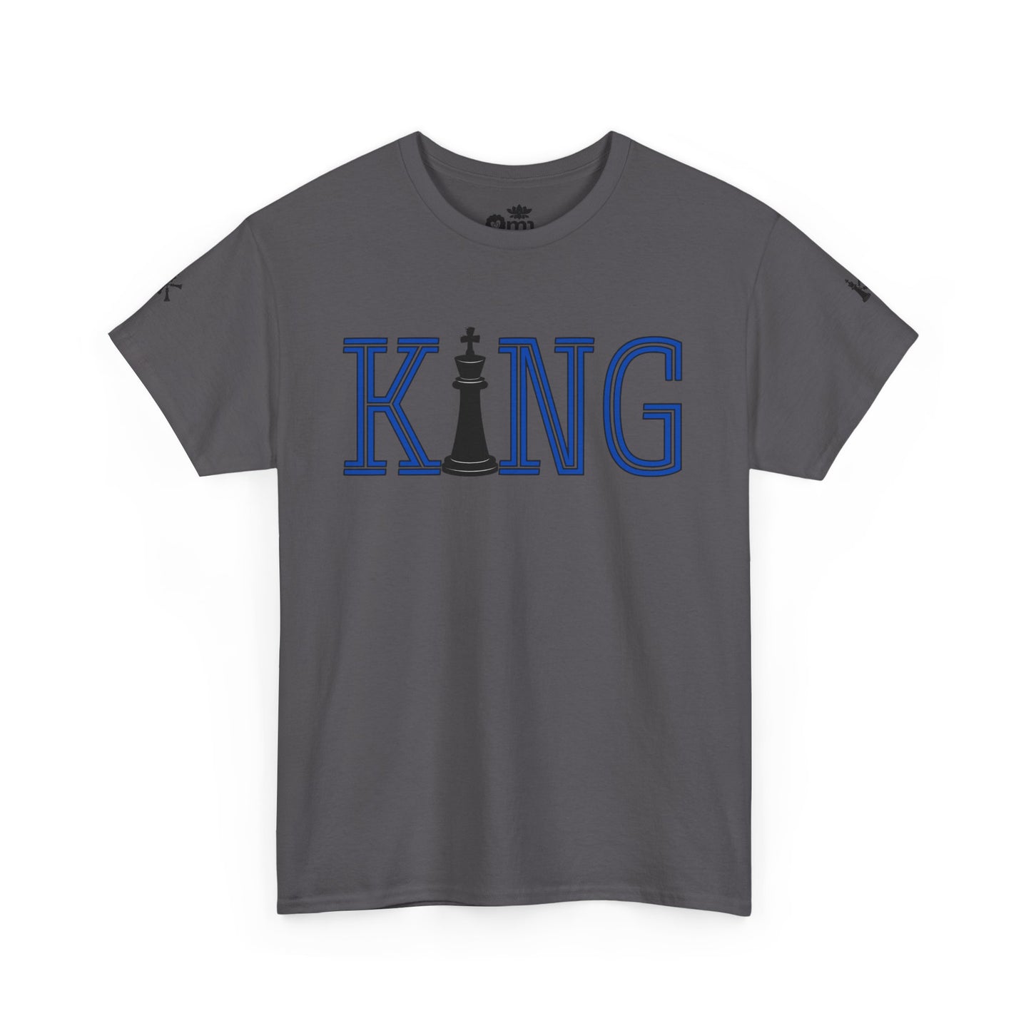“King Chess” - Unisex Cotton Tee, Chess Lover Shirt, Gift for Gamers, Birthday T-Shirt, Mens Graphic Tee