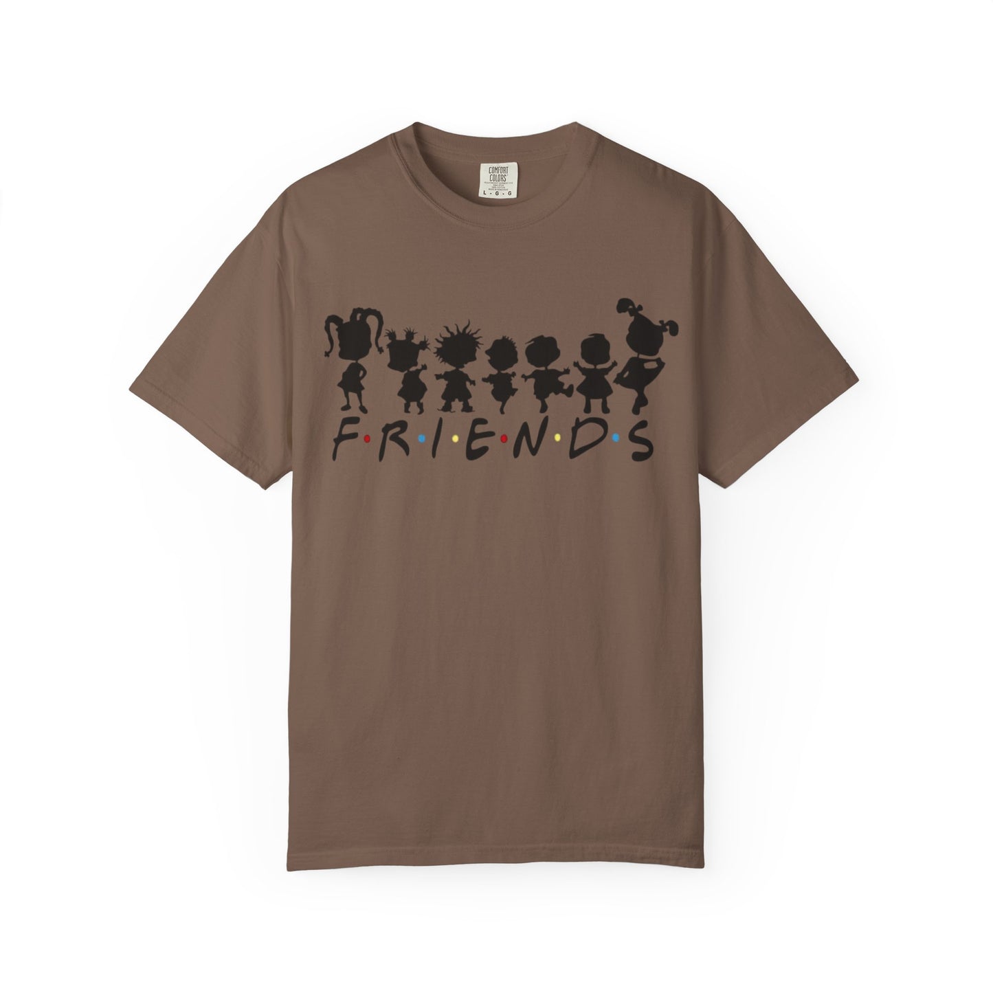 Friends Silhouette T-Shirt — Cute Cartoon Character Crew Tee