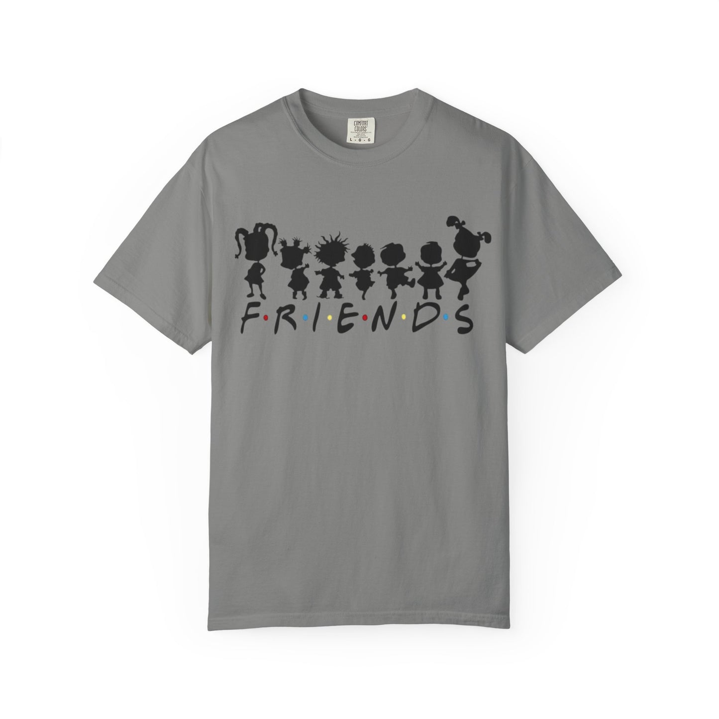 Friends Silhouette T-Shirt — Cute Cartoon Character Crew Tee