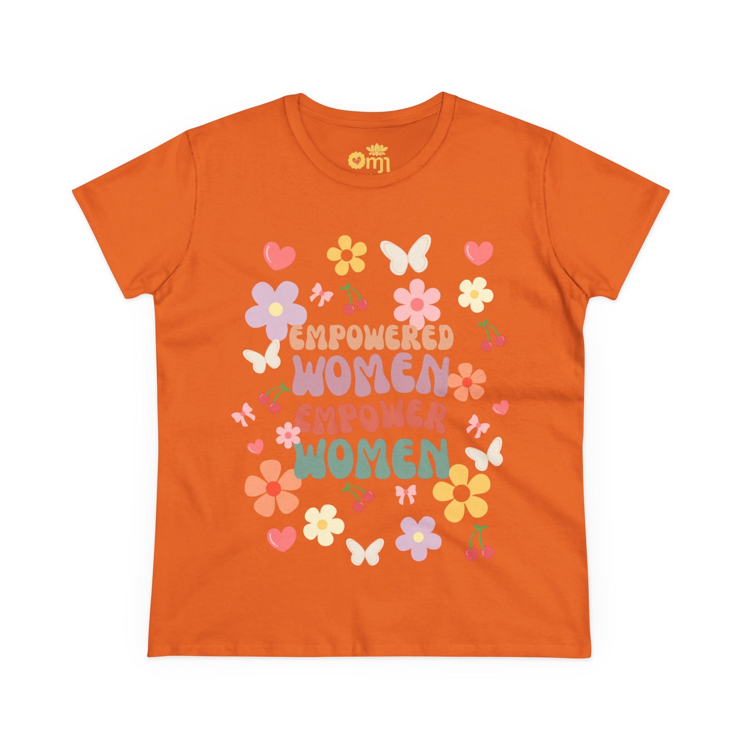 “Empowered Women Tee” - Women's Midweight Cotton Shirt, Feminist Apparel, Gift for Her, Spring Fashion, Positive Vibes