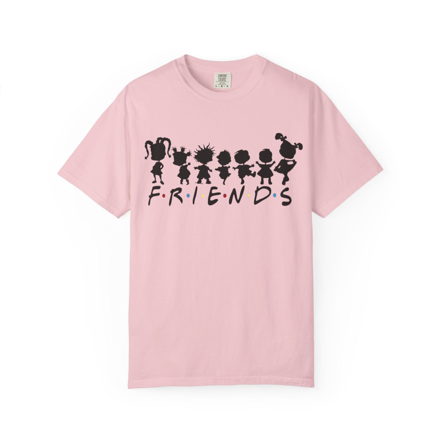 Friends Silhouette T-Shirt — Cute Cartoon Character Crew Tee