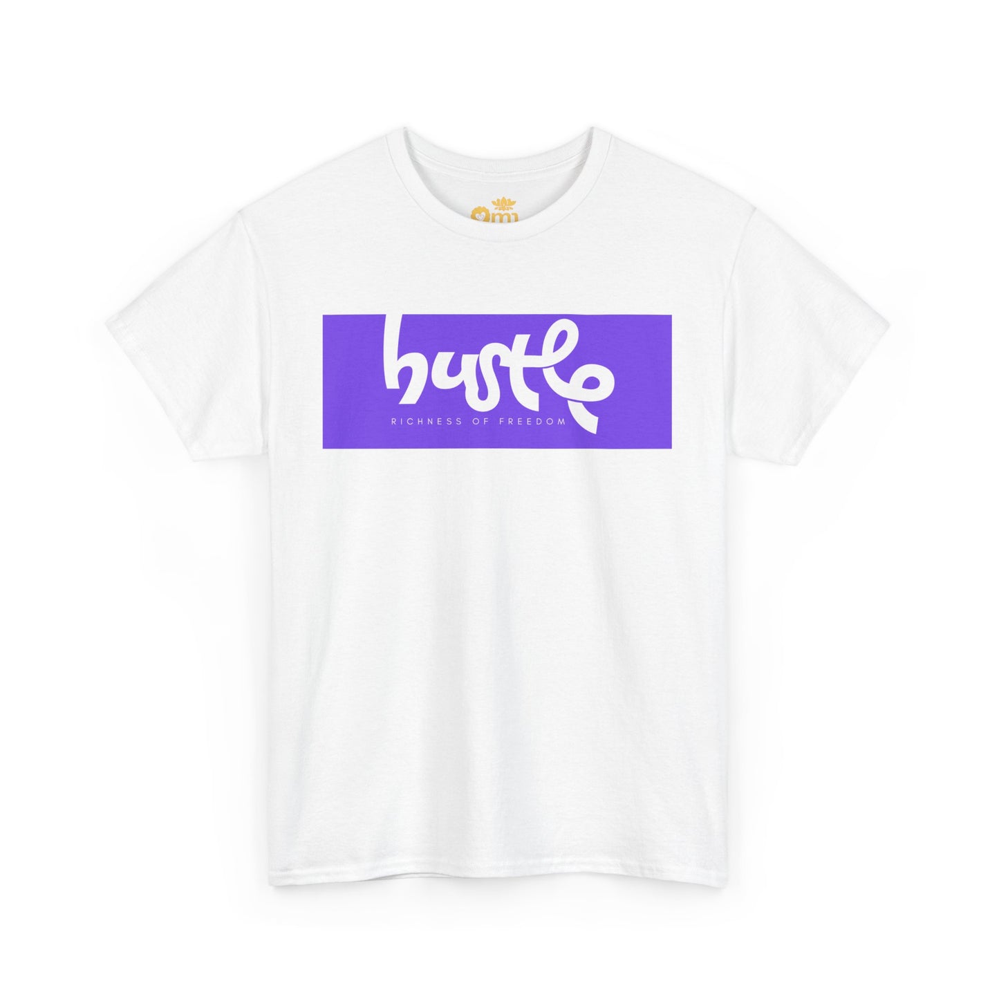 “Hustle • Richness of Freedom” - Unisex Heavy Cotton Tee | Motivational Streetwear, Casual Attire, Gift for Entrepreneurs, Comfortable Everyday Wear