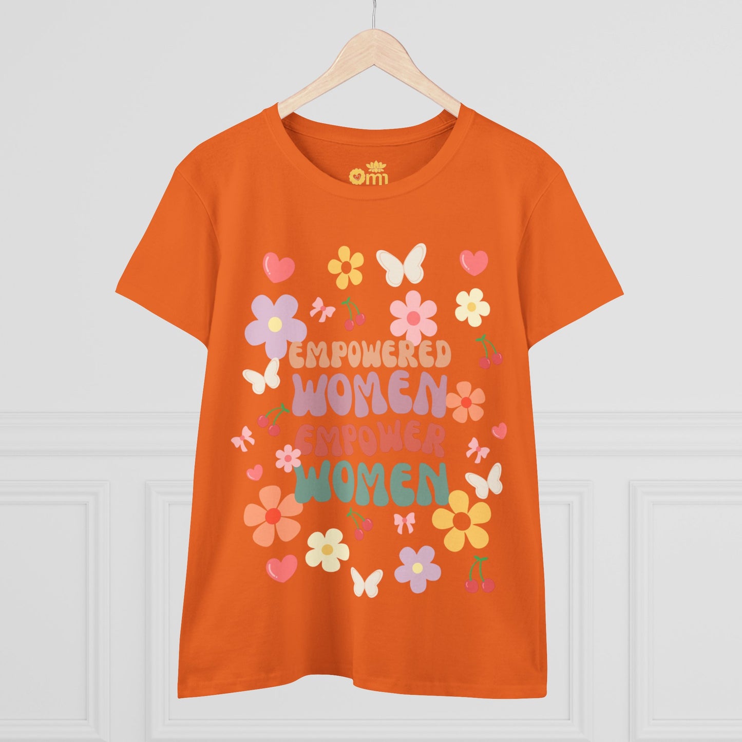 “Empowered Women Tee” - Women's Midweight Cotton Shirt, Feminist Apparel, Gift for Her, Spring Fashion, Positive Vibes