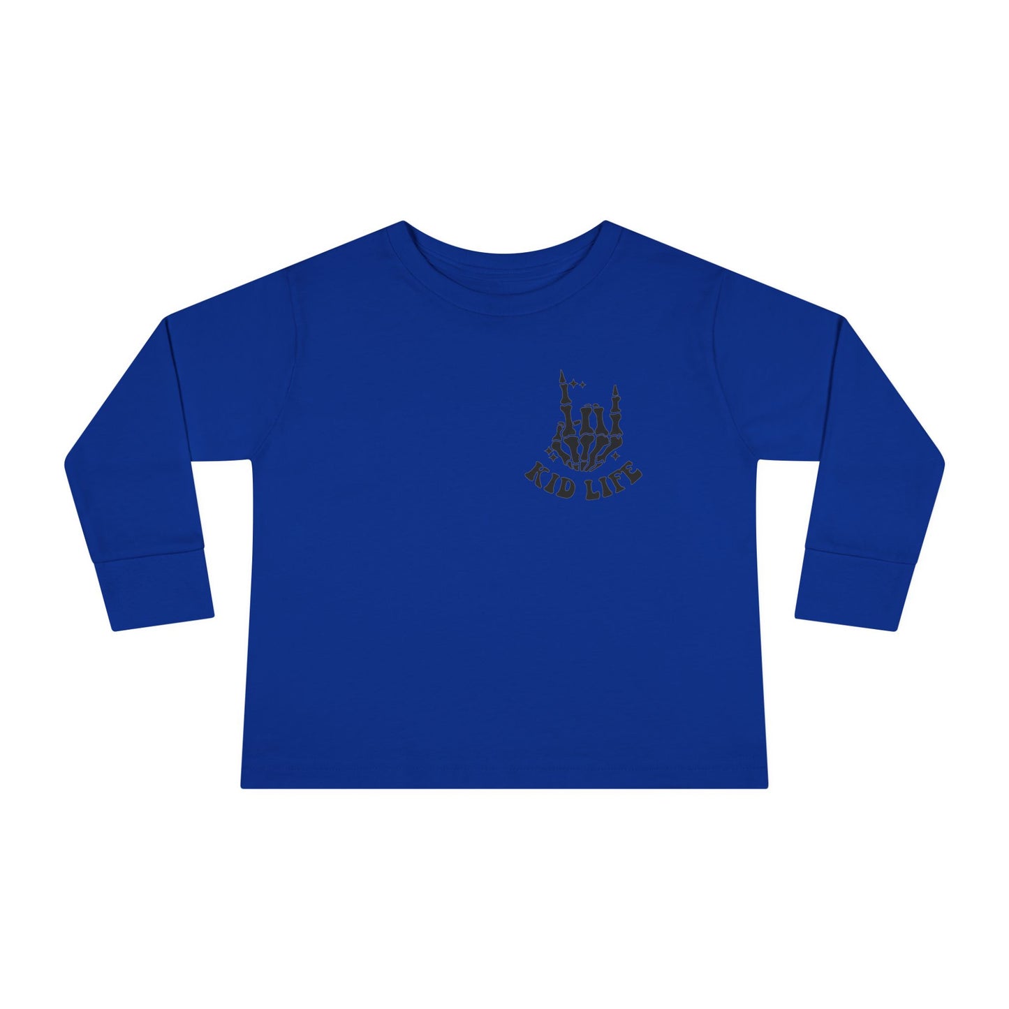 'Kid Life' Skeleton Hand Graphic - Toddler Long Sleeve Tee