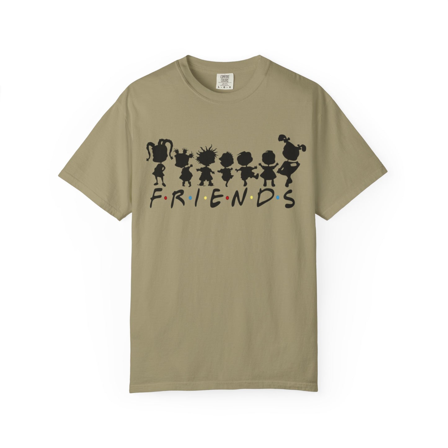Friends Silhouette T-Shirt — Cute Cartoon Character Crew Tee