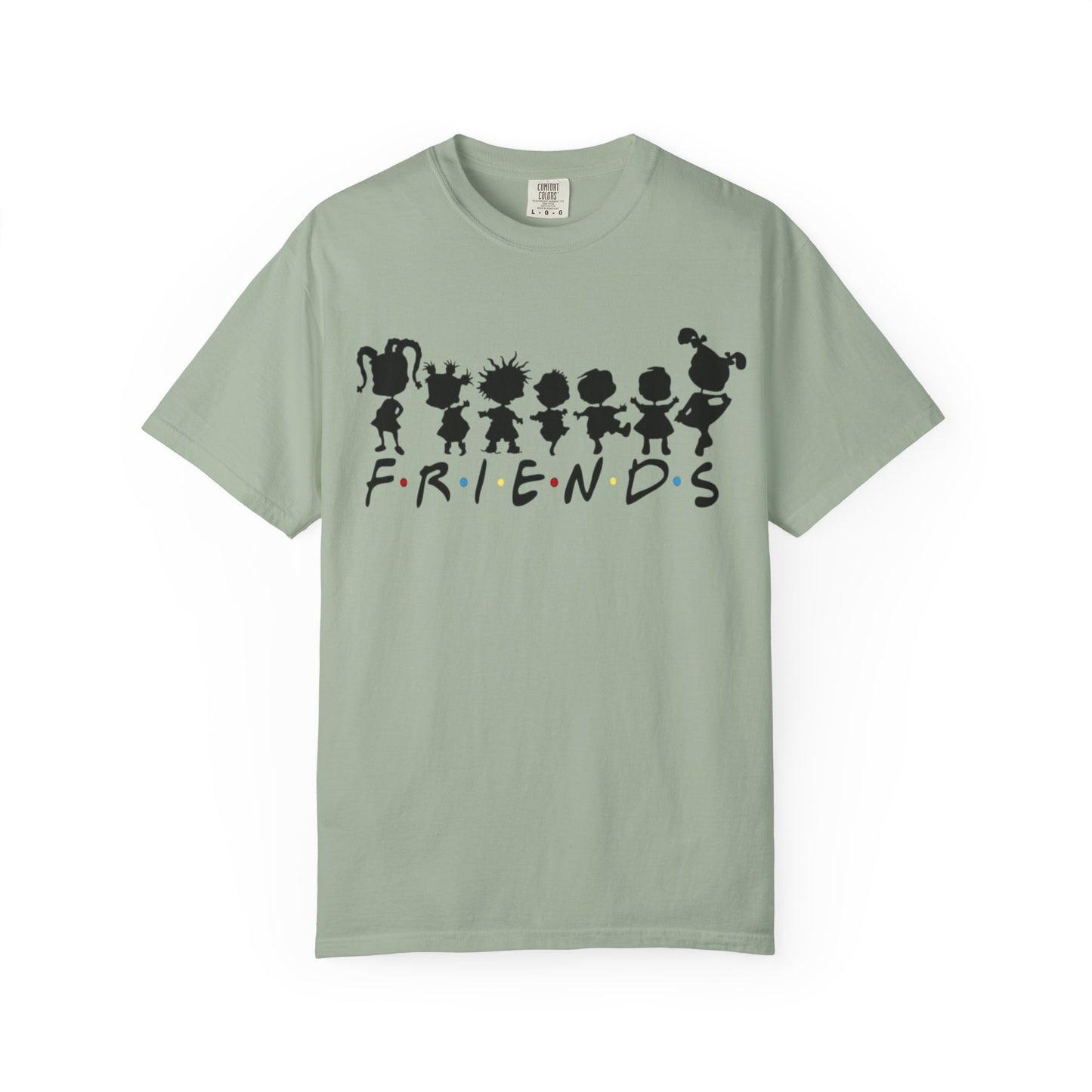 Friends Silhouette T-Shirt — Cute Cartoon Character Crew Tee