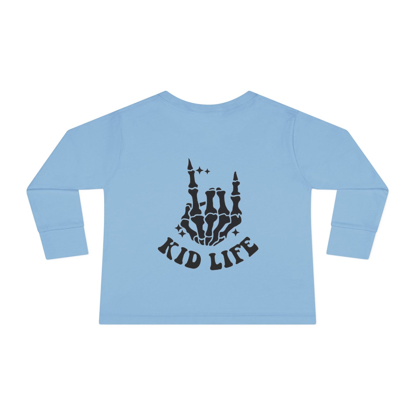 'Kid Life' Skeleton Hand Graphic - Toddler Long Sleeve Tee
