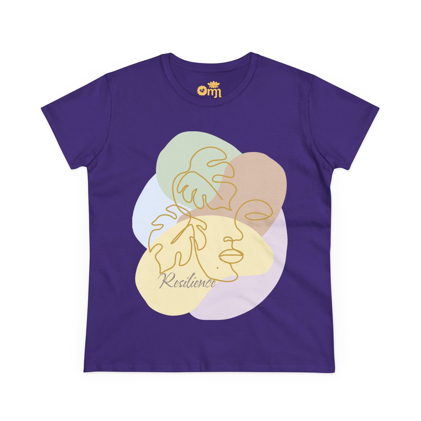 “Resilience” - Women's Midweight Cotton Tee, Inspirational Shirt, Motivational Gift, Casual Wear, Self-Care Apparel, Affirmation Tee