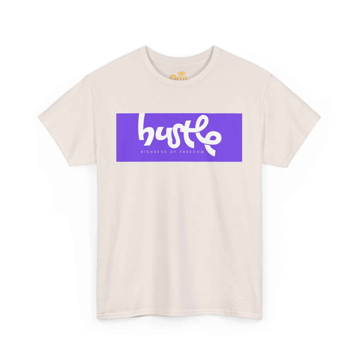 “Hustle • Richness of Freedom” - Unisex Heavy Cotton Tee | Motivational Streetwear, Casual Attire, Gift for Entrepreneurs, Comfortable Everyday Wear