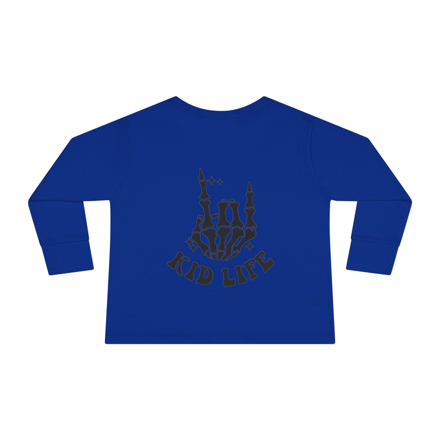 'Kid Life' Skeleton Hand Graphic - Toddler Long Sleeve Tee