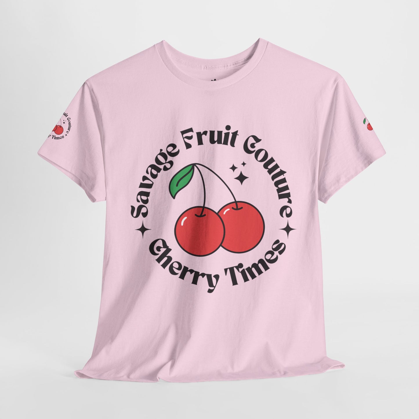 “Cherry Times” - Savage Fruit Couture, Casual T-Shirt, Summer Outfit, Fun Gift, Unisex Cotton Tee