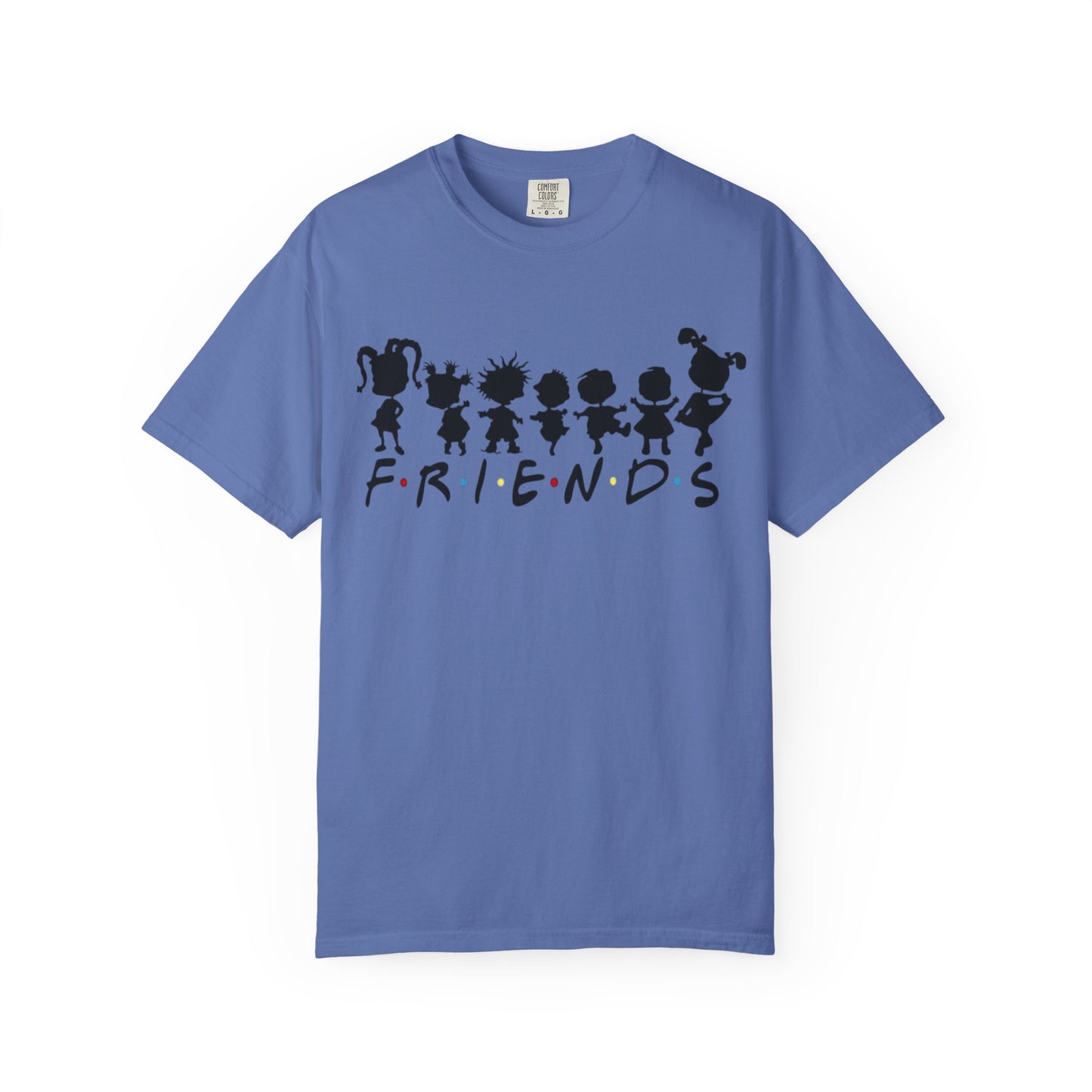 Friends Silhouette T-Shirt — Cute Cartoon Character Crew Tee