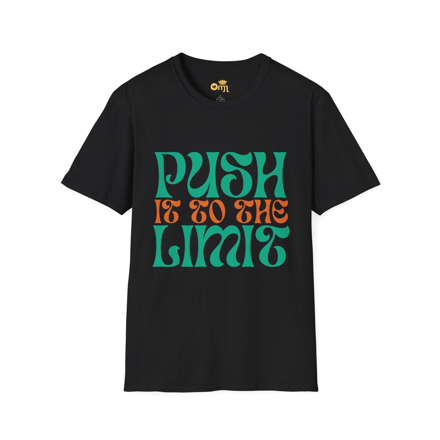 “Push It to the Limit” Motivational Unisex T-Shirt Gym Tee, Gift for Fitness Lovers, Casual Wear, Inspirational Apparel, Sporty Style