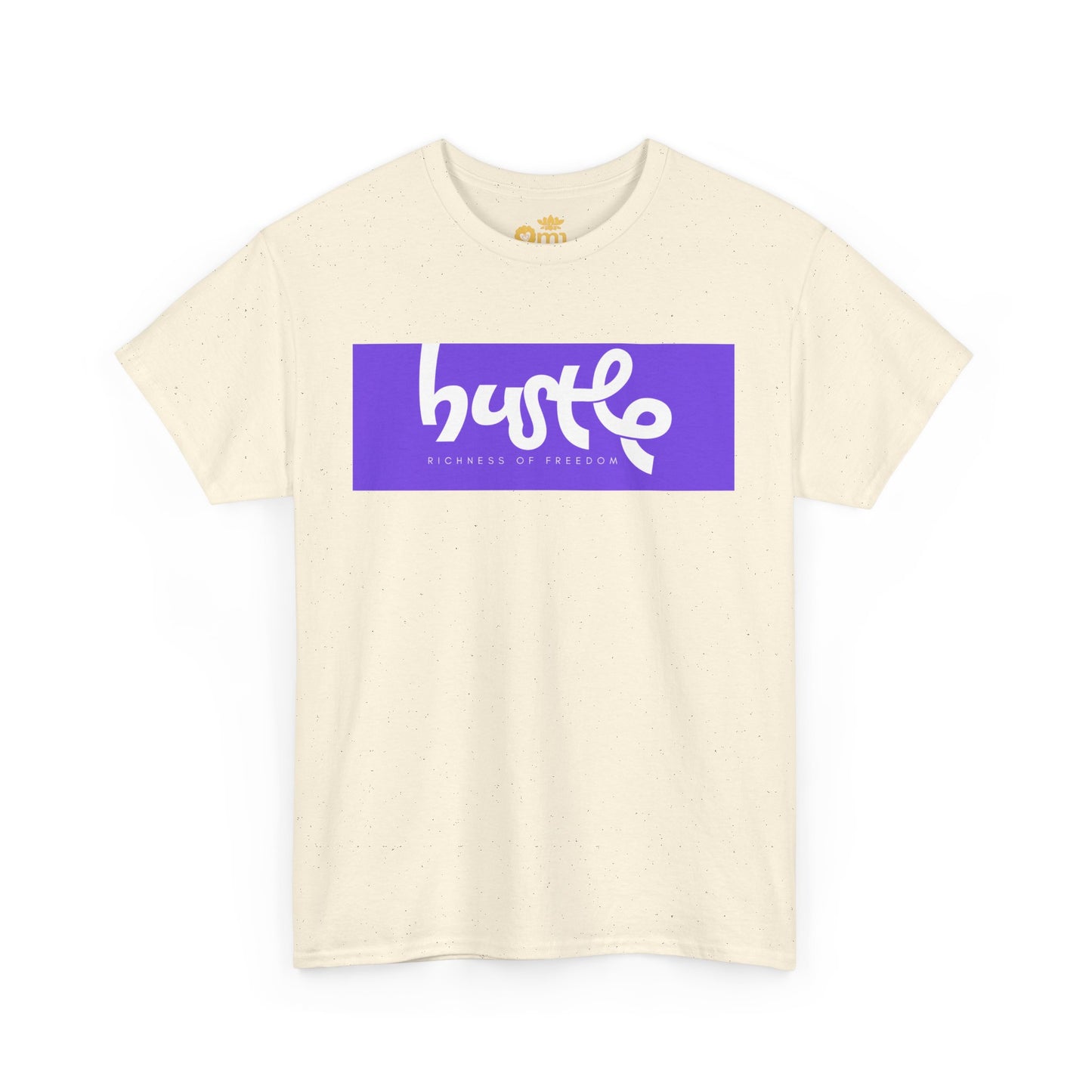 “Hustle • Richness of Freedom” - Unisex Heavy Cotton Tee | Motivational Streetwear, Casual Attire, Gift for Entrepreneurs, Comfortable Everyday Wear