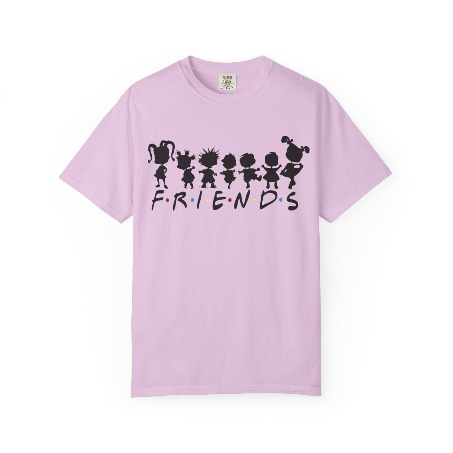 Friends Silhouette T-Shirt — Cute Cartoon Character Crew Tee