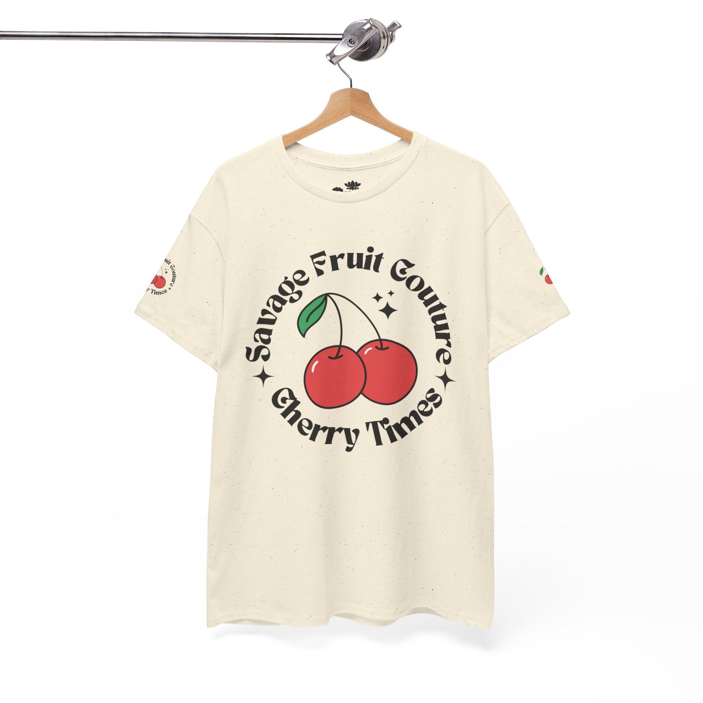 “Cherry Times” - Savage Fruit Couture, Casual T-Shirt, Summer Outfit, Fun Gift, Unisex Cotton Tee