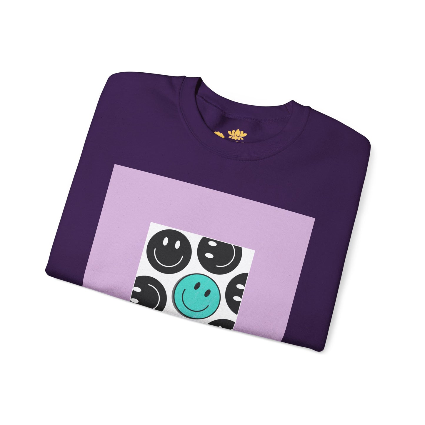 “Happy Vibes” Crewneck Sweatshirt - Unisex, Cozy, Casual Wear, Gift for Friends, Smile Graphic Design