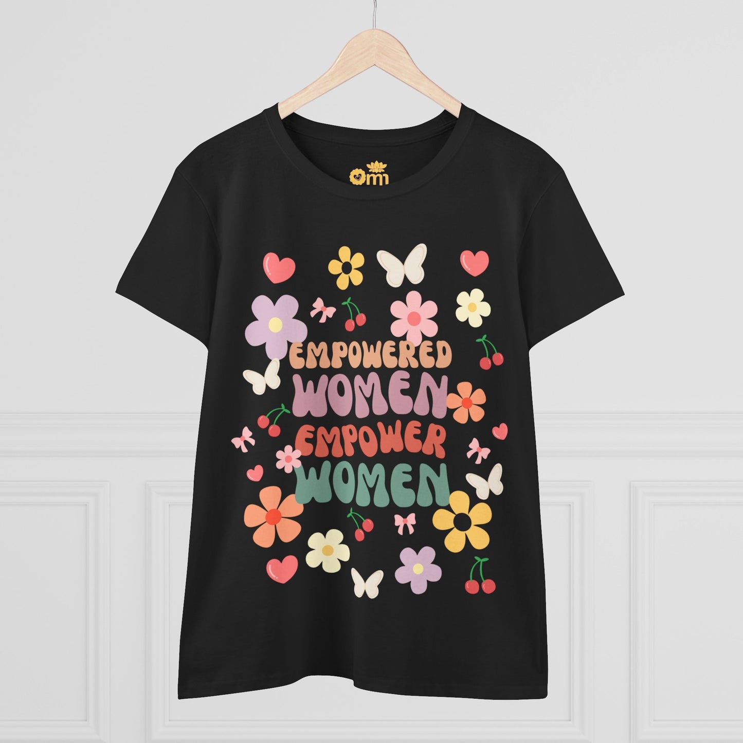 “Empowered Women Tee” - Women's Midweight Cotton Shirt, Feminist Apparel, Gift for Her, Spring Fashion, Positive Vibes