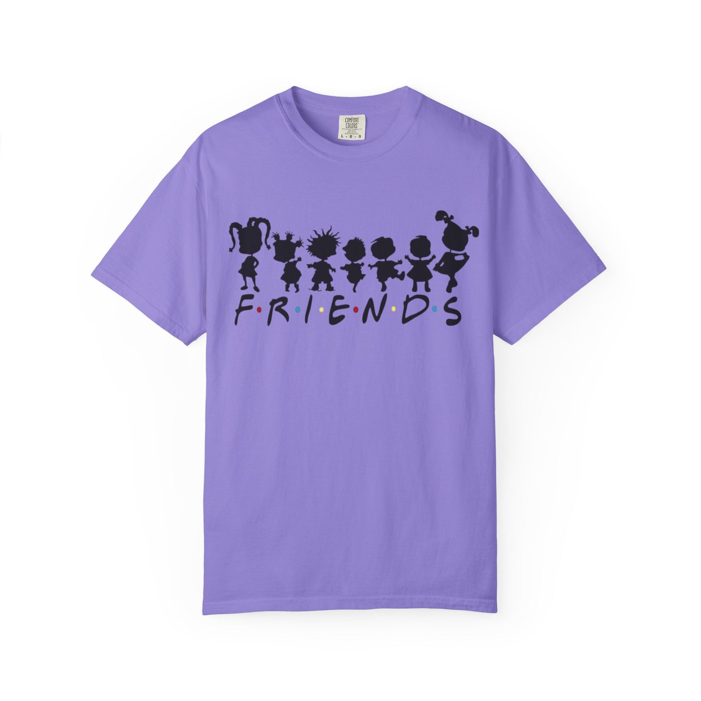 Friends Silhouette T-Shirt — Cute Cartoon Character Crew Tee