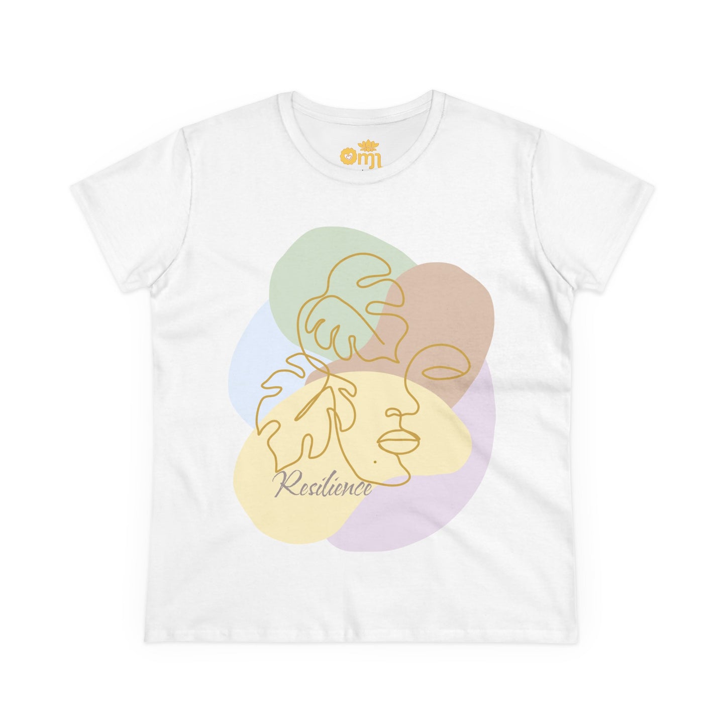 “Resilience” - Women's Midweight Cotton Tee, Inspirational Shirt, Motivational Gift, Casual Wear, Self-Care Apparel, Affirmation Tee