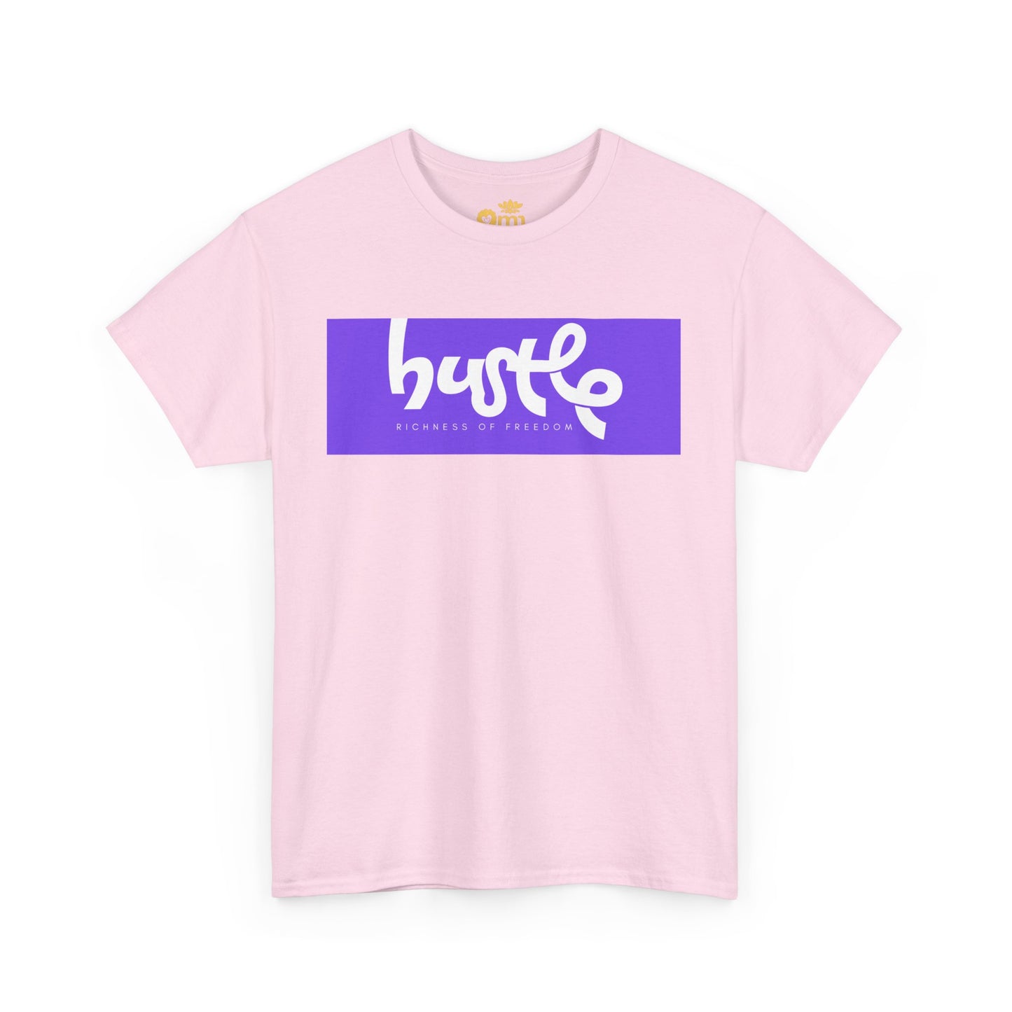 “Hustle • Richness of Freedom” - Unisex Heavy Cotton Tee | Motivational Streetwear, Casual Attire, Gift for Entrepreneurs, Comfortable Everyday Wear