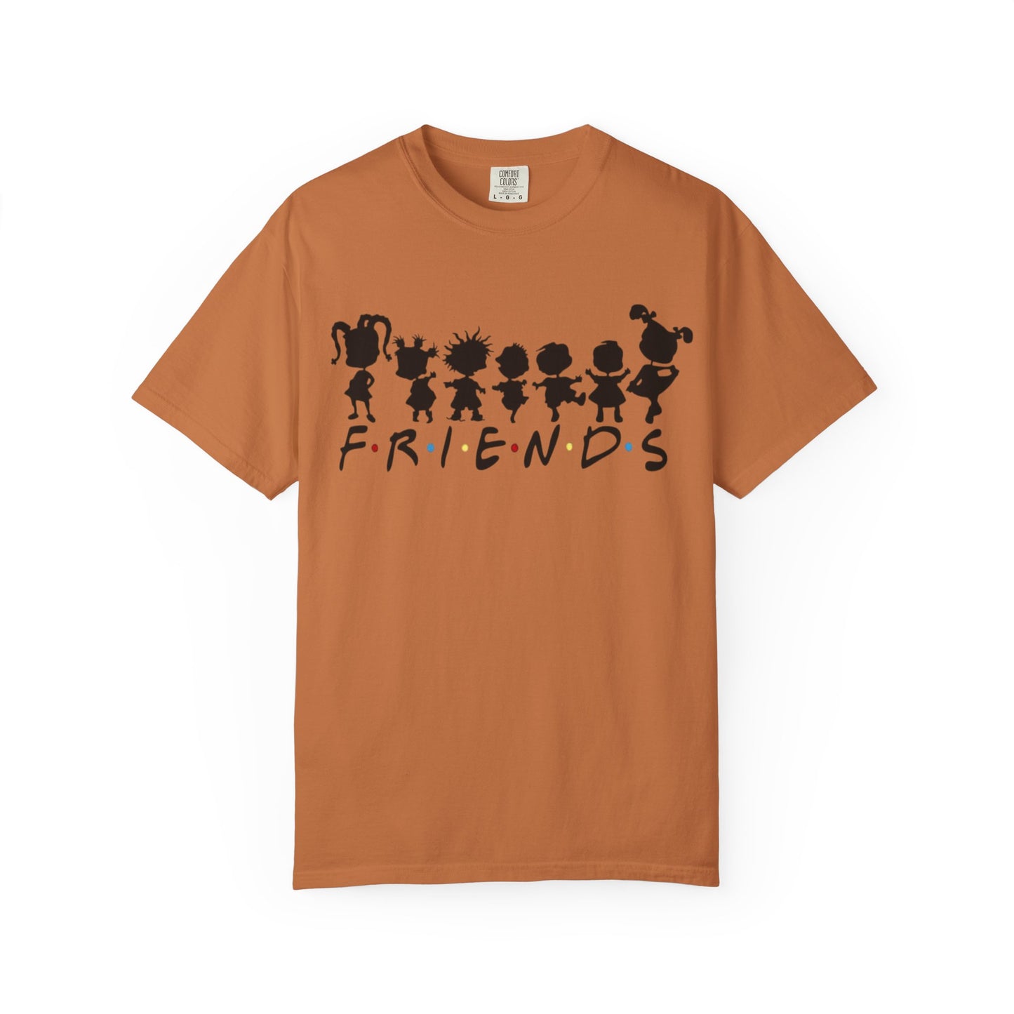 Friends Silhouette T-Shirt — Cute Cartoon Character Crew Tee